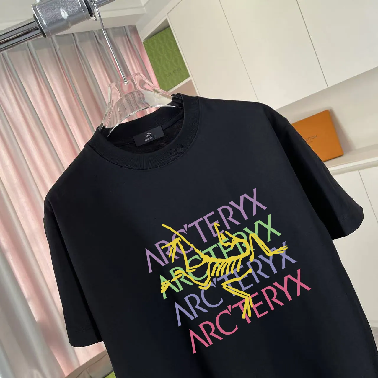 ARC'TERYX* 2025 New Arrival logo t g Same Style Size：S M L XL XXL ：Black White Red Gray